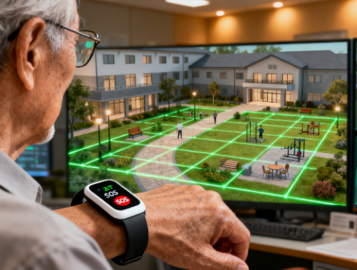 養(yǎng)老院智能電子圍欄解決方案